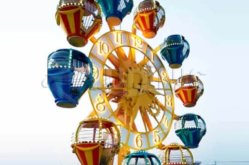 Design de relógio pequena roda gigante para famílias